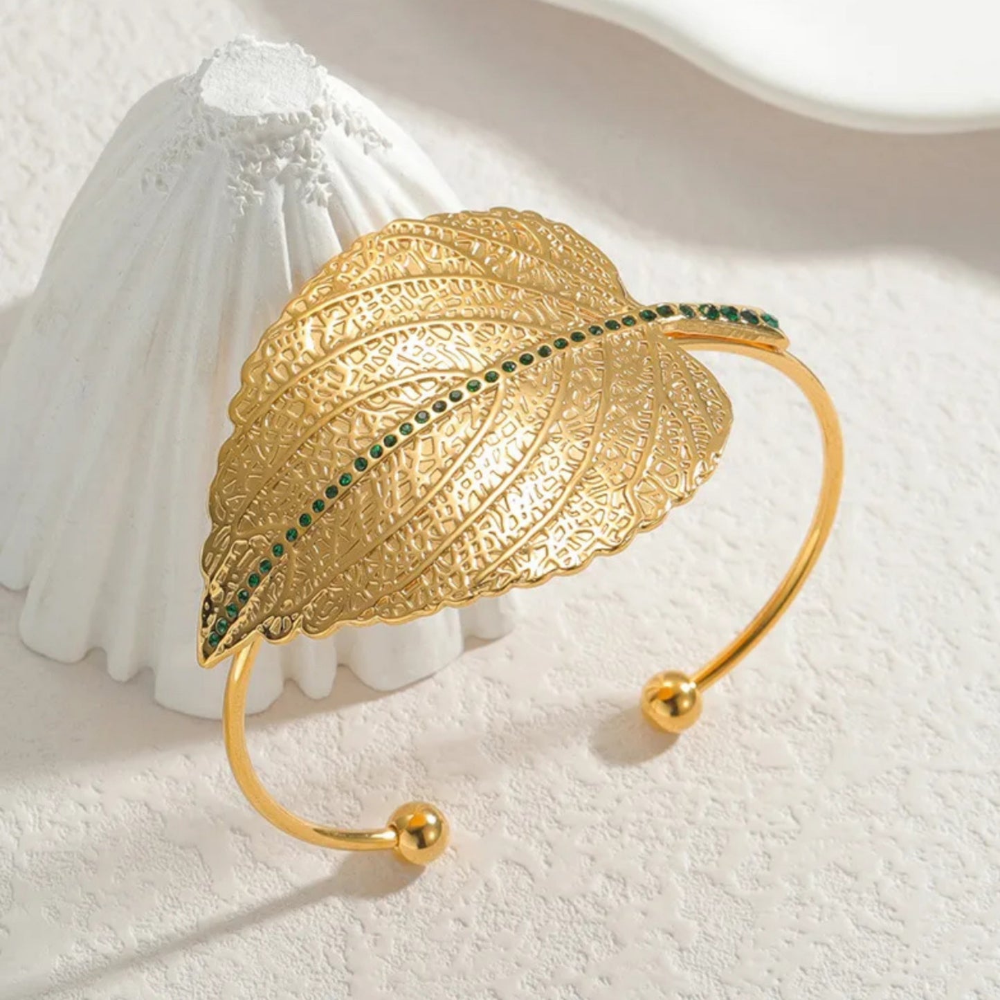 Pulsera Hoja Esmeralda