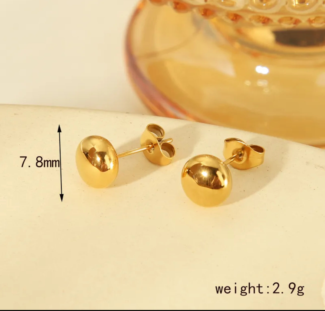 Aretes Bolita de luz