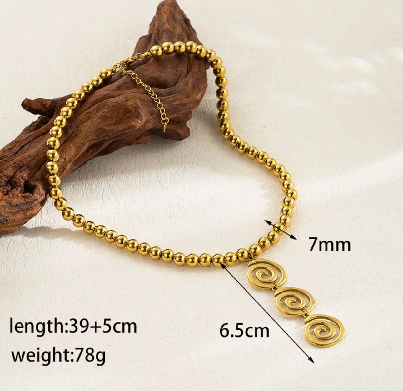 Collar Colgante Espiral