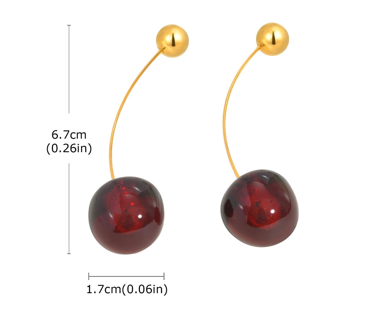 Aretes de Cereza