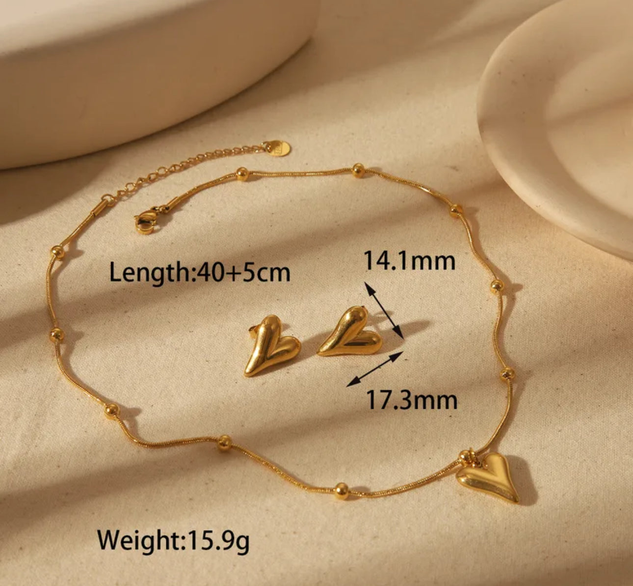 Set corazón de amor