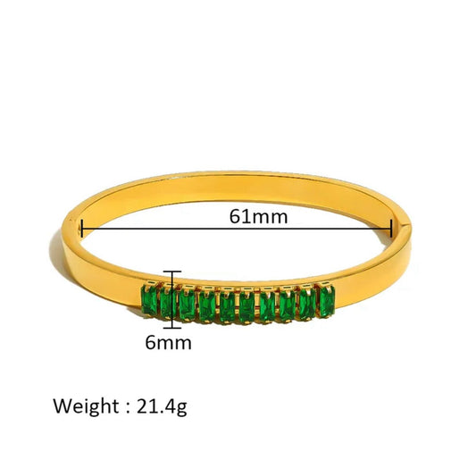 Brazalete Esmeralda Bangle