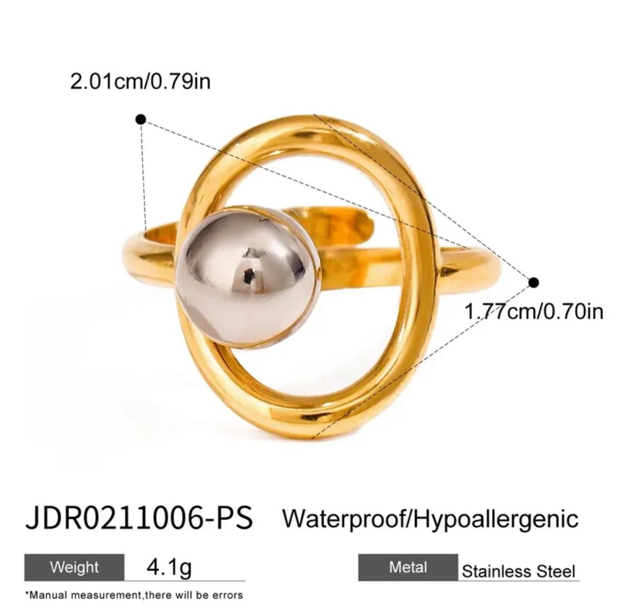 Set Escultura Dorada y Perla