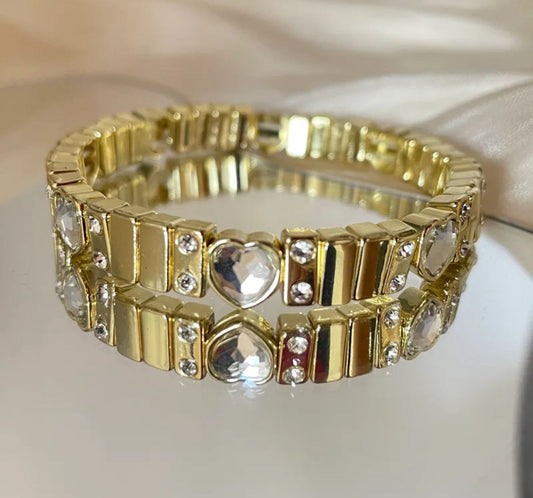 Pulsera Corazón de Cristal