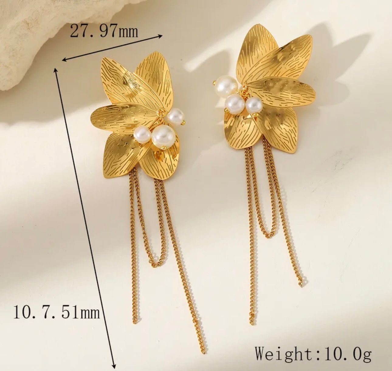 Aretes Flor de Perla