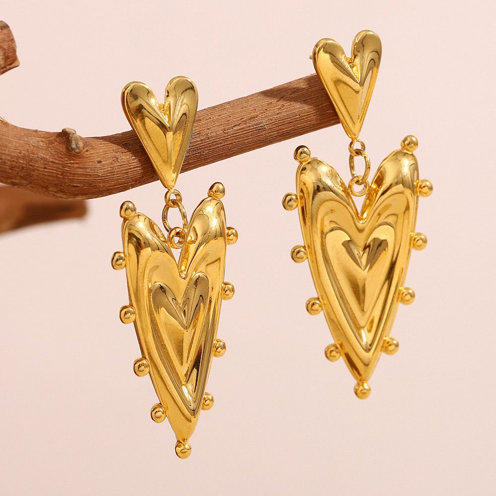 Aretes Corazón Realce