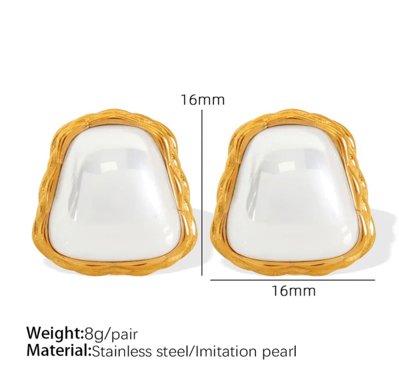 Aretes Perla Vintage